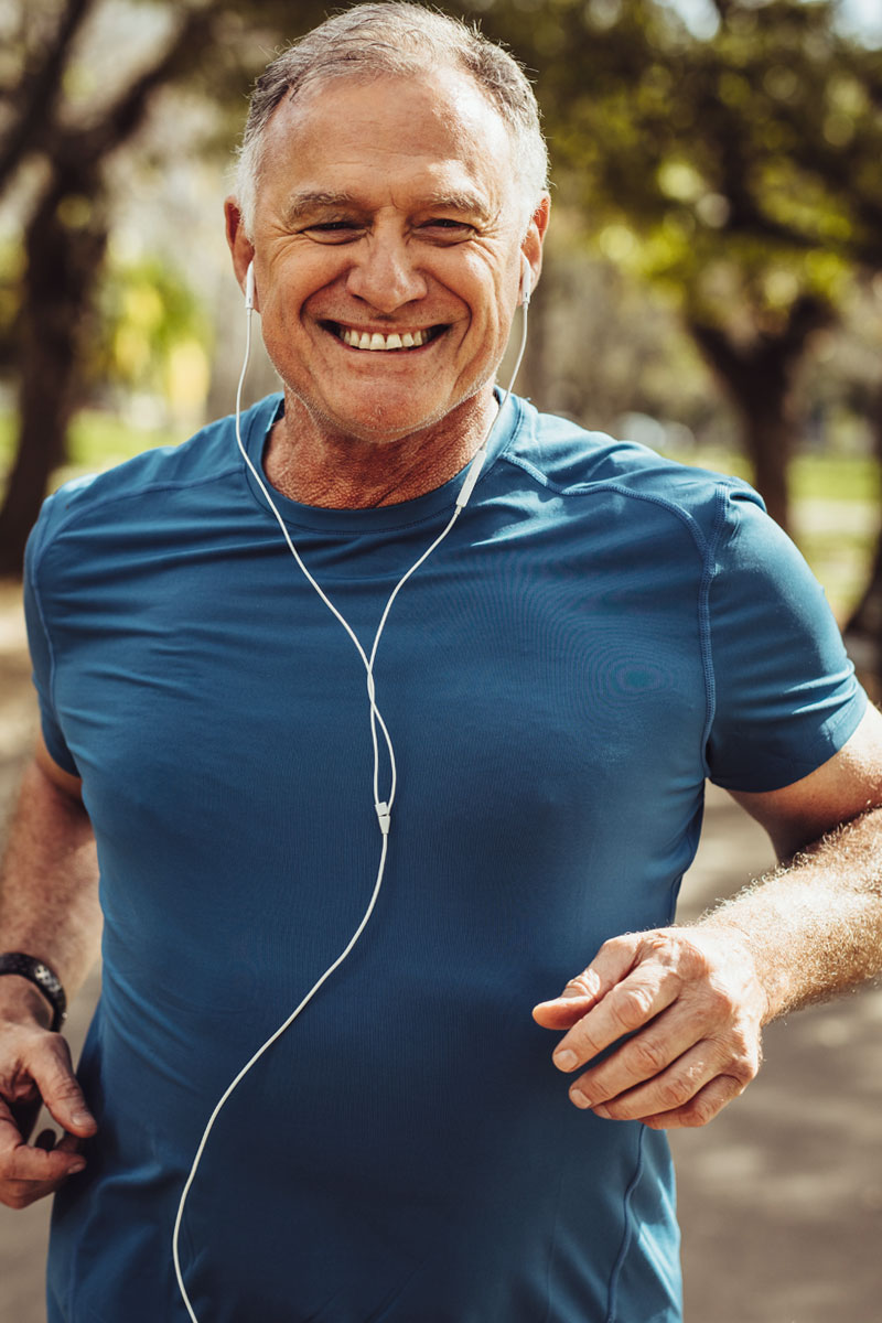 Senolytix Weight Loss Program. Older gentleman jogging.